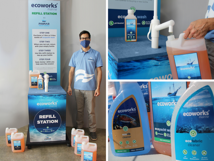 Ecoworks Marine Refill Station at Pinmar Yacht Supply