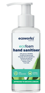 Ecoworks Marine Eco Friendly & Biodegradable Foam Hand Sanitiser