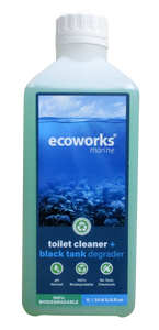Ecoworks Marine eco toilet cleaner & black tank degrader.