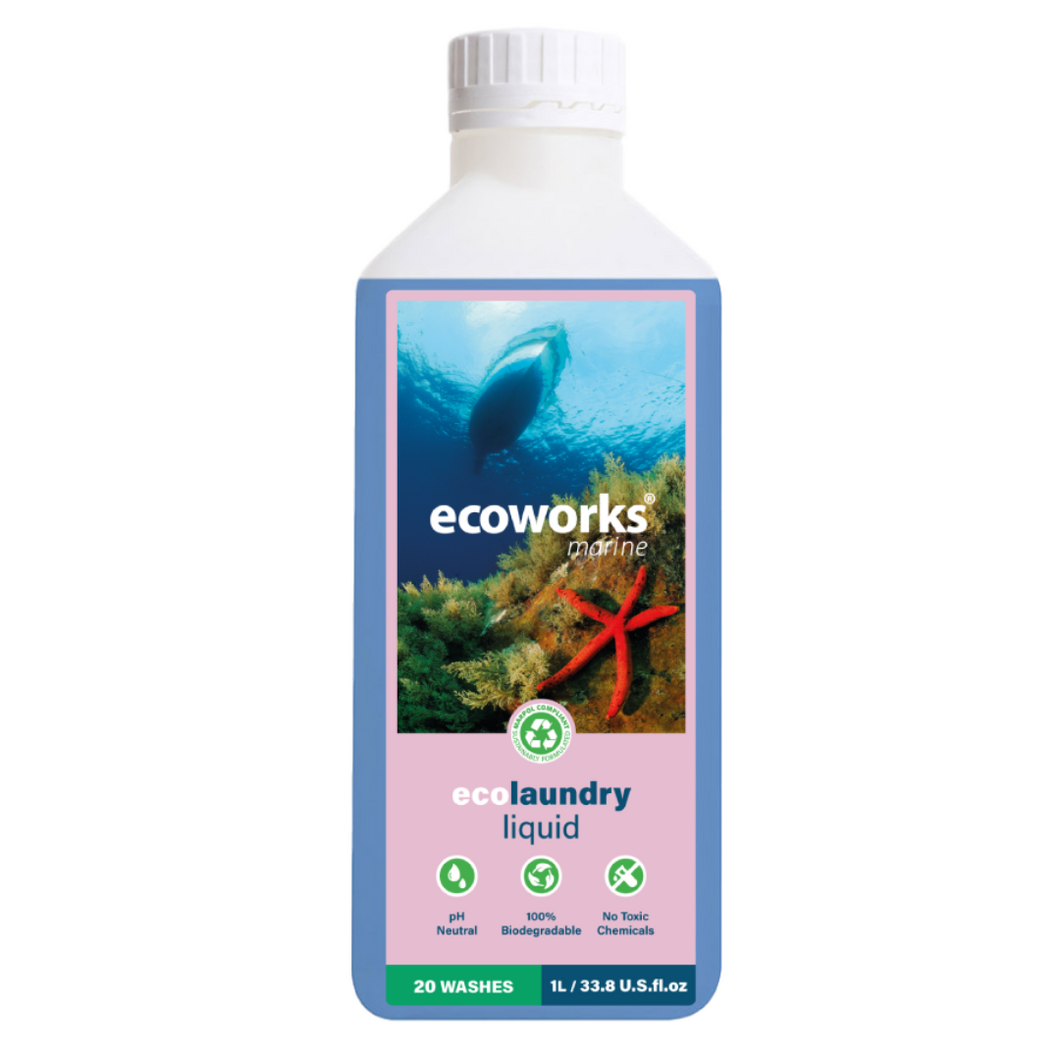 ecoworks marine eco-friendly laundry detergent super concentrate