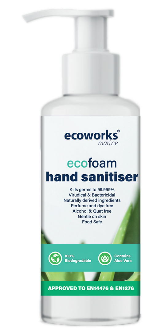 Ecoworks Marine Eco Friendly & Biodegradable Foam Hand Sanitiser