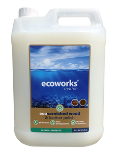 Limpiador para pulir cuero y madera barnizada marina Ecoworks